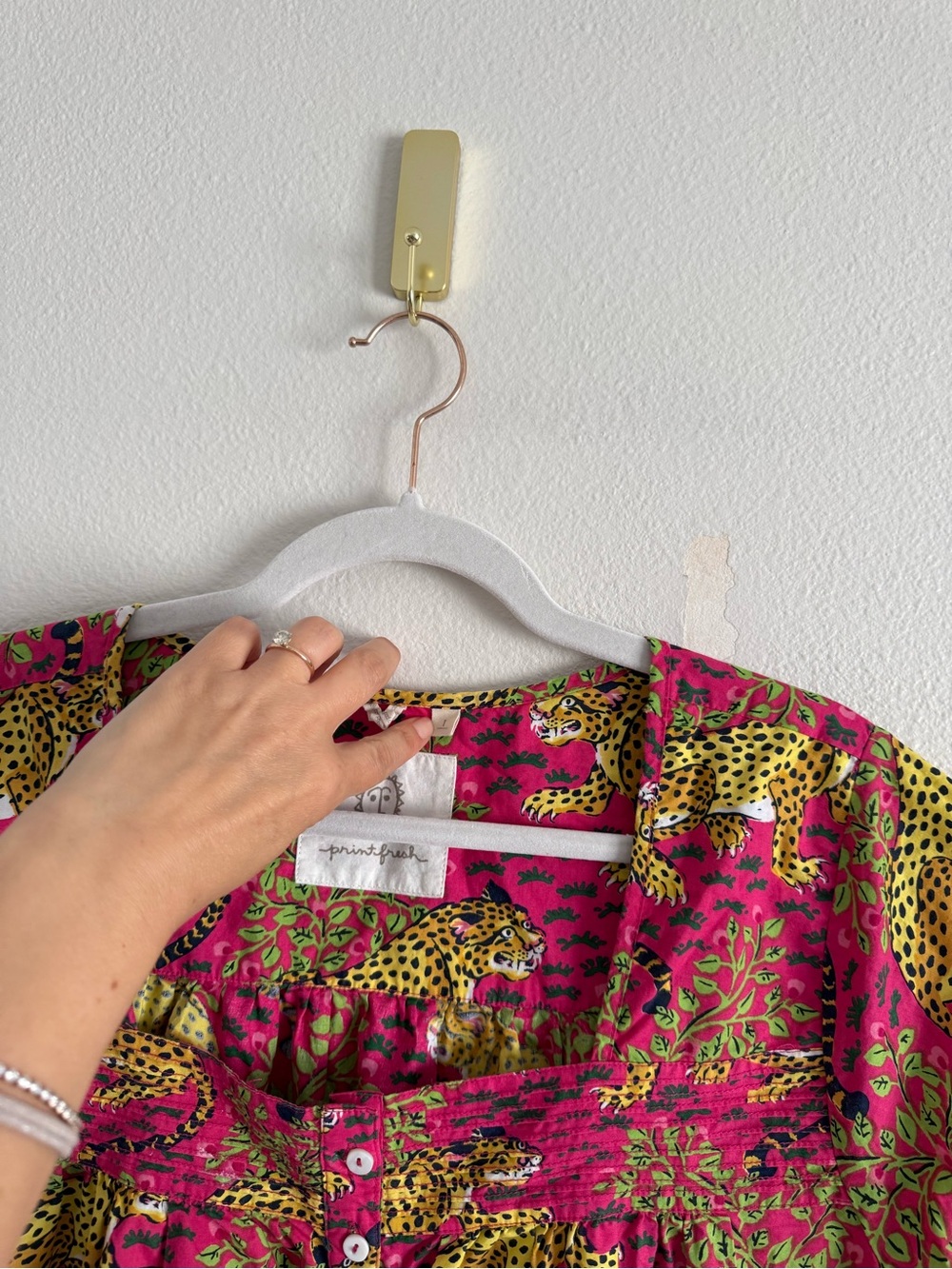 Printfresh Sleep Shirt in Tiger Queen Nightgown Size L - Picture 7 of 9